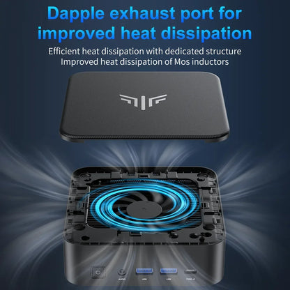 ACEMAGIC Mini PC with AMD Ryzen 5 7430U 16GB DDR4 512GB M.2 SSD Mini Gaming PC with USB Type-C Supports Triple 4K Display