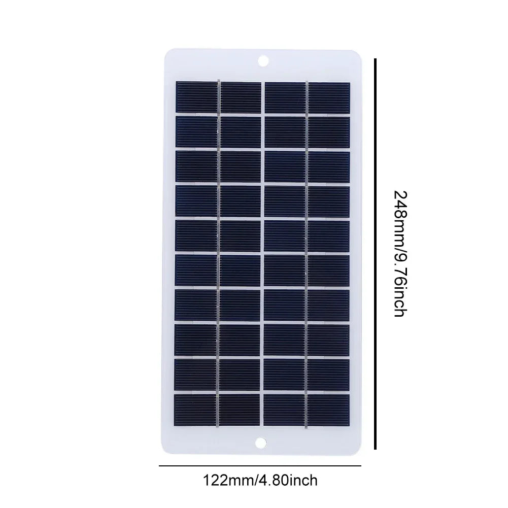 20W 5V Portable Solar Battery Charger Type-C Solar Panel Mobile Power Supply Lightweight Courtyard Lighting With 3-meter Cable