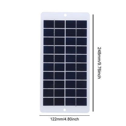 20W 5V Portable Solar Battery Charger Type-C Solar Panel Mobile Power Supply Lightweight Courtyard Lighting With 3-meter Cable