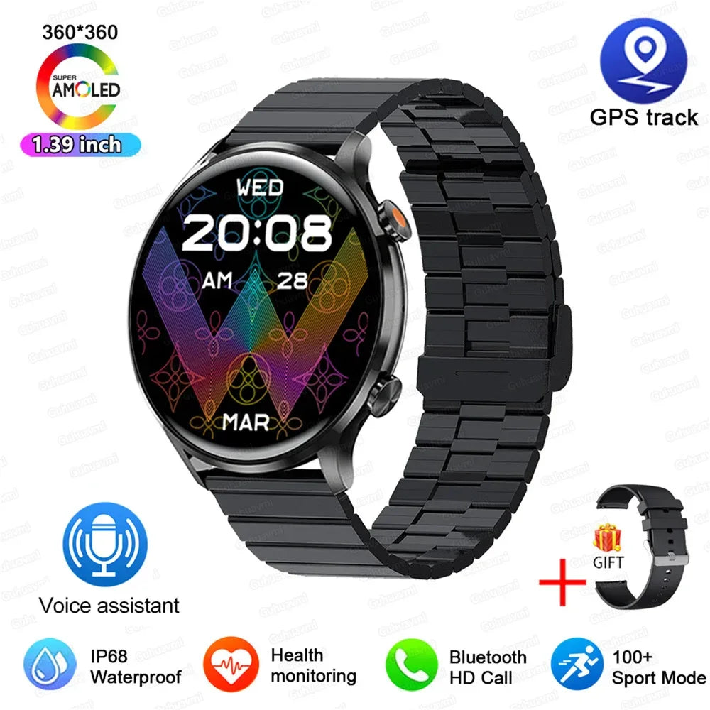 2025 New Smartwatch Women 1.39 inch AMOLED HD Screen Always On Display Custom dial Call IP68 Sport Smart Watch For women men
