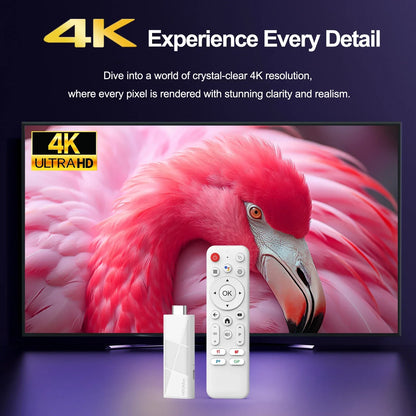 H96 MAX RK3518 Android14 Smart mini TV stick Wifi6 BT5.4 4K HD 3D Quad-Core Ethernet Google Voice Assistant Media Player TV Box