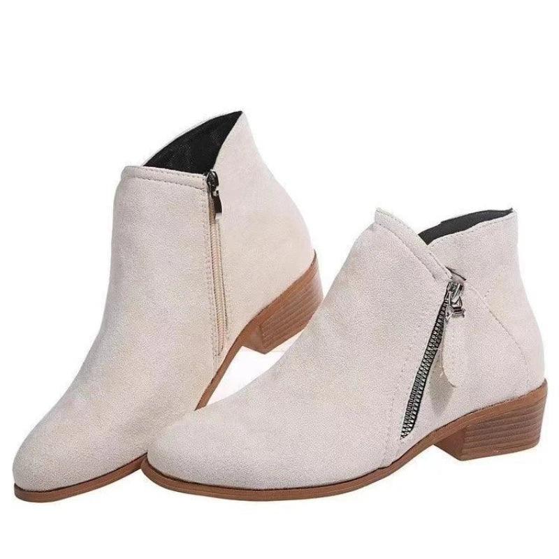 Fashion Versatile Women Shoes Winter New Pointed Heel Shoes Thick Sole Anti Slip Women's Boots Simple Comfor Women's Ankle Boots