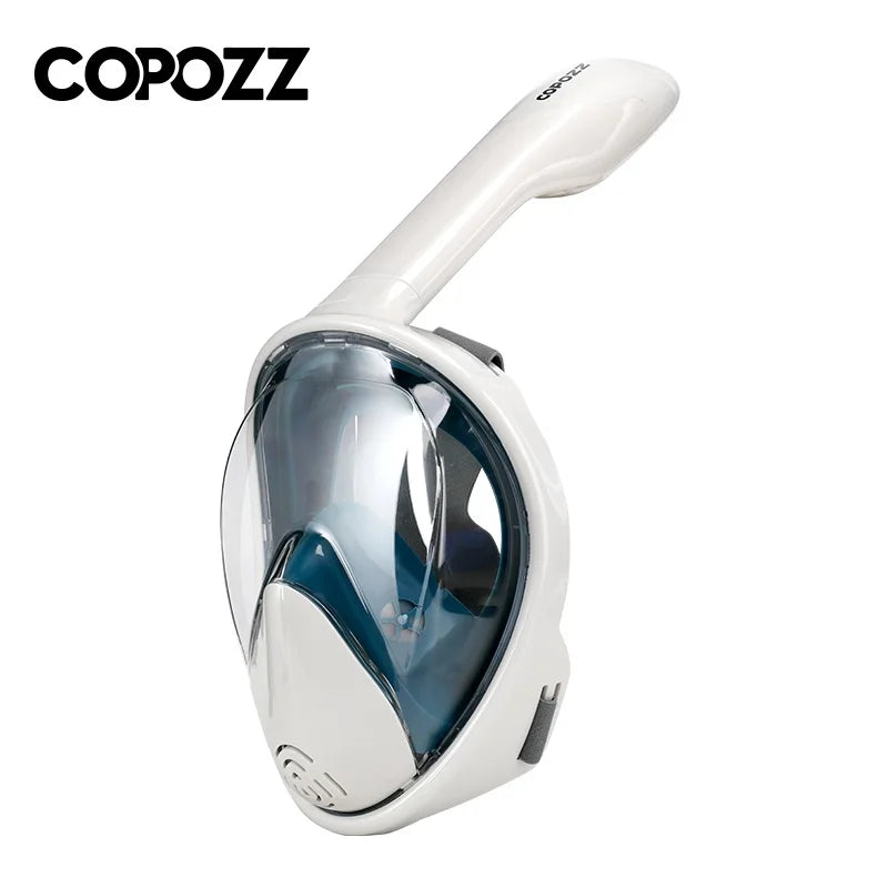 COPOZZ Scuba Underwater Hunting Diving Mask Anti Fog Snorkel Mask Breathing for Gopro Camera Men Women Full Face Mask Adult