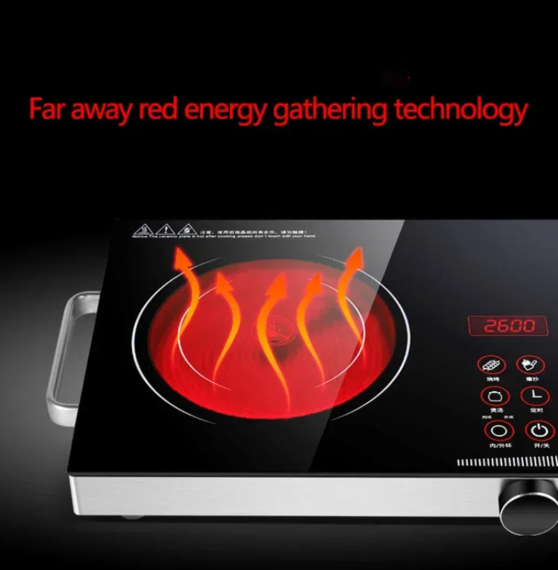 Electric ceramic stove for home cooking, barbecue, hot pot, tea making, intelligent induction cooker