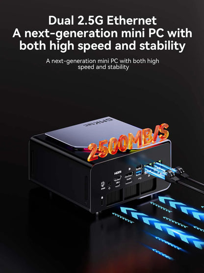 GMKtec K12 AMD Ryzen 7 H 255 Gaming Mini PC 2*DDR5 3*PCIe SSD WiFi6E BT5.2 2*.5G LAN OCulink Desktop MINI PC Gamer Computer