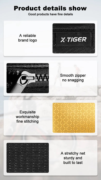 X-TIGER Bicycle Phone Bag Cycling Jersey Bag Lightweight and Portable Multifunctional Handbag Wallet Cycling Equipment