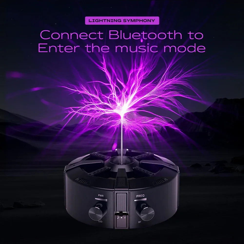 2025 Music Tesla Coil Bluetooth AUX Wireless Speaker Touchable Spark Tesla Musical Coil Lighting For Science Experiment Gifts