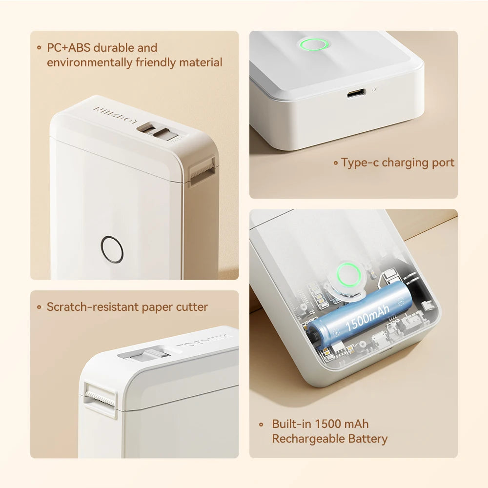 Niimbot D11 D110 D101 H1S Mini Thermal Printer Pocket Label Maker USB Bluetooth Label Stick Printer Inkless DIY Name Price Tag