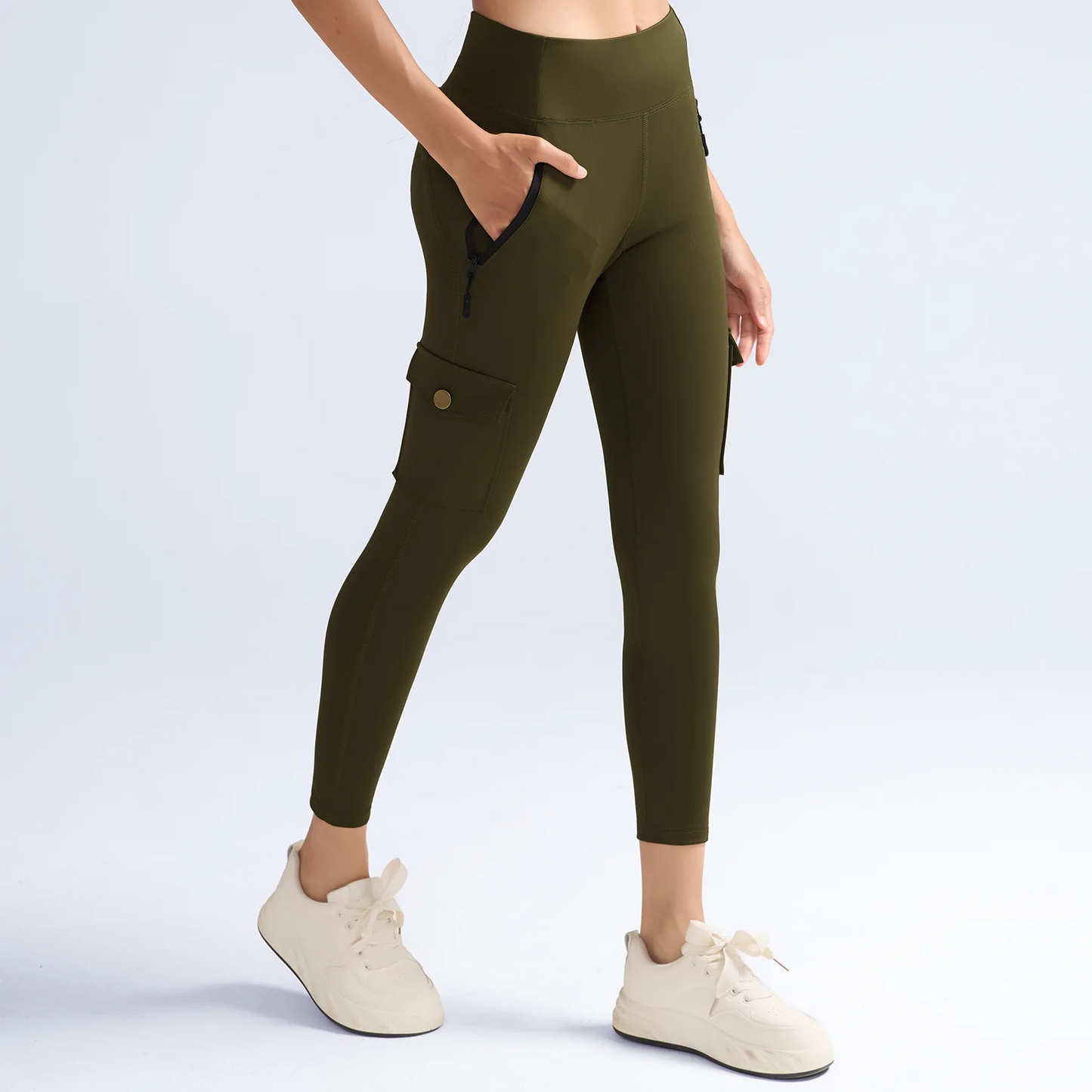 1/3 PCS Washed Print Work Pocket Women Leggings Elastic Butt Lifting Fitness Tights 2025 New Athletic Pants Fashion Streetwear