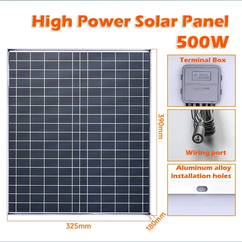 1000W Solar Kit 12V Easy Setup 1000W Solar Kit | Plug&Play 12V Power 2×500W Panels | No Wiring Hassle for Beginners for Home/RV