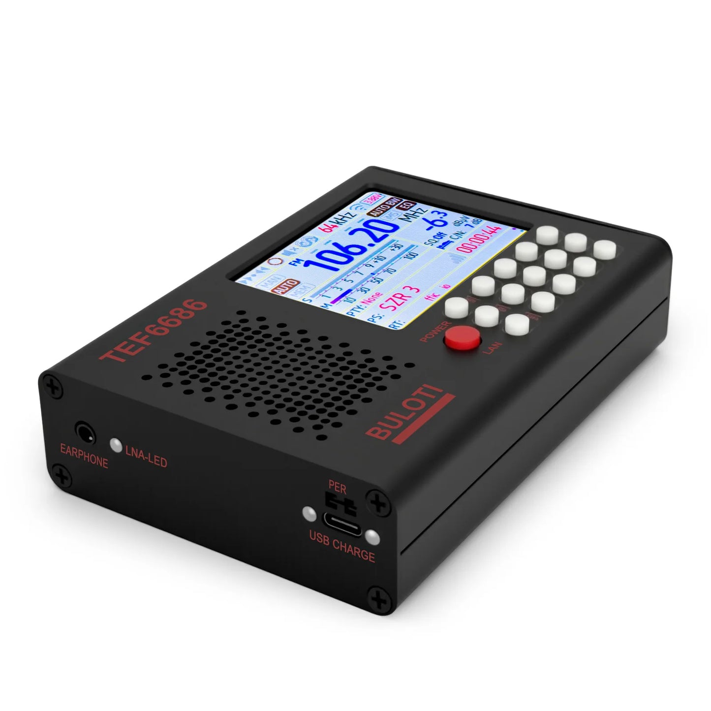 TEF6686 Radio, Touch Screen, Full Band FM High Sensitivity AM FM, Shortwave