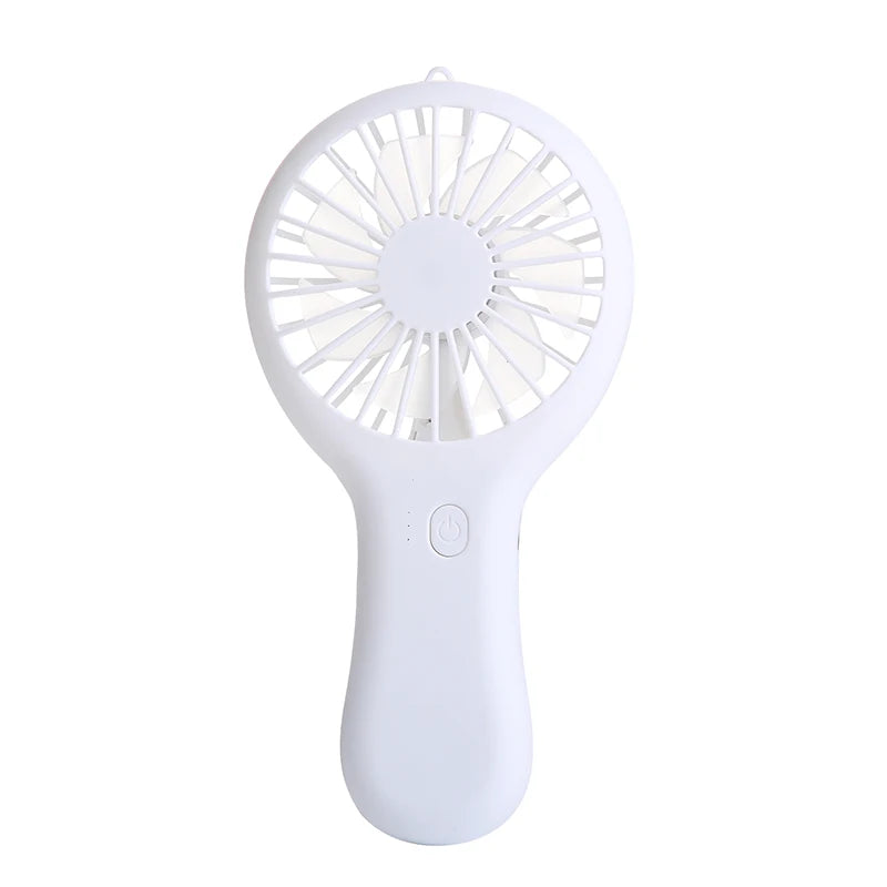 Colorful handheld mini fan portable USB charging convenient creative cool small fan pocket handheld fan summer gift