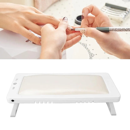 LINMANDA UV Led Nail Lamp With Leather Hand Pad Foldable Drying Lamp Home Use Nail Lamp For Drying Polish Varnish With USB Cable
