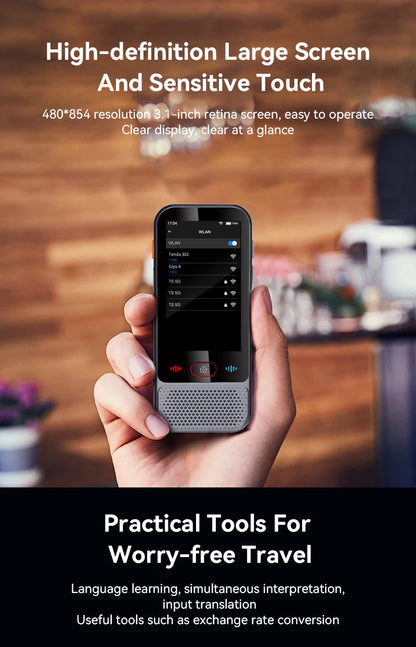 2026 New M30 Smart Voice Translator 139 Online Languages 14 Offline WIFI Photo Recording Dictionary Translation Business Travel