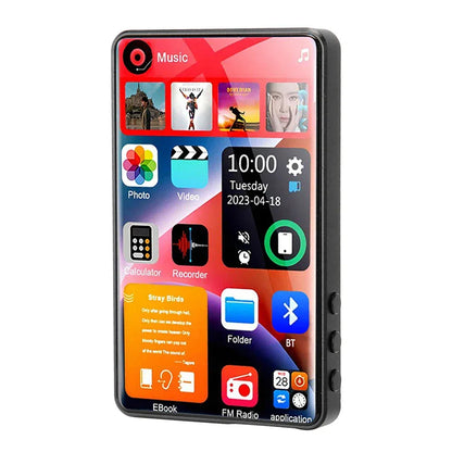 4 Inch Full Touch Screen MP3 Player Bluetooth 5.2 Walkman MP4 16GB Built-in Speaker Music Player with FM Radio Recorder E-Book