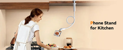 Oatsbasf Gooseneck Tablet Stand Holder Phone Stand Holder with Adjustable Flexible Long Arm for Bed Lazy Bracket 4.7-13" Device