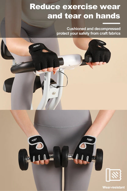 Unisex Gym Workout Gloves for Weight Lifting Fitness Body Building Sports Training Cycling Exercise - Durable Protection Grip