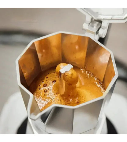 Mocha Coffee Pots Italian Aluminum Octagonal Pot Coffee Cup Maker Tea Maker Portable Coffee Maker