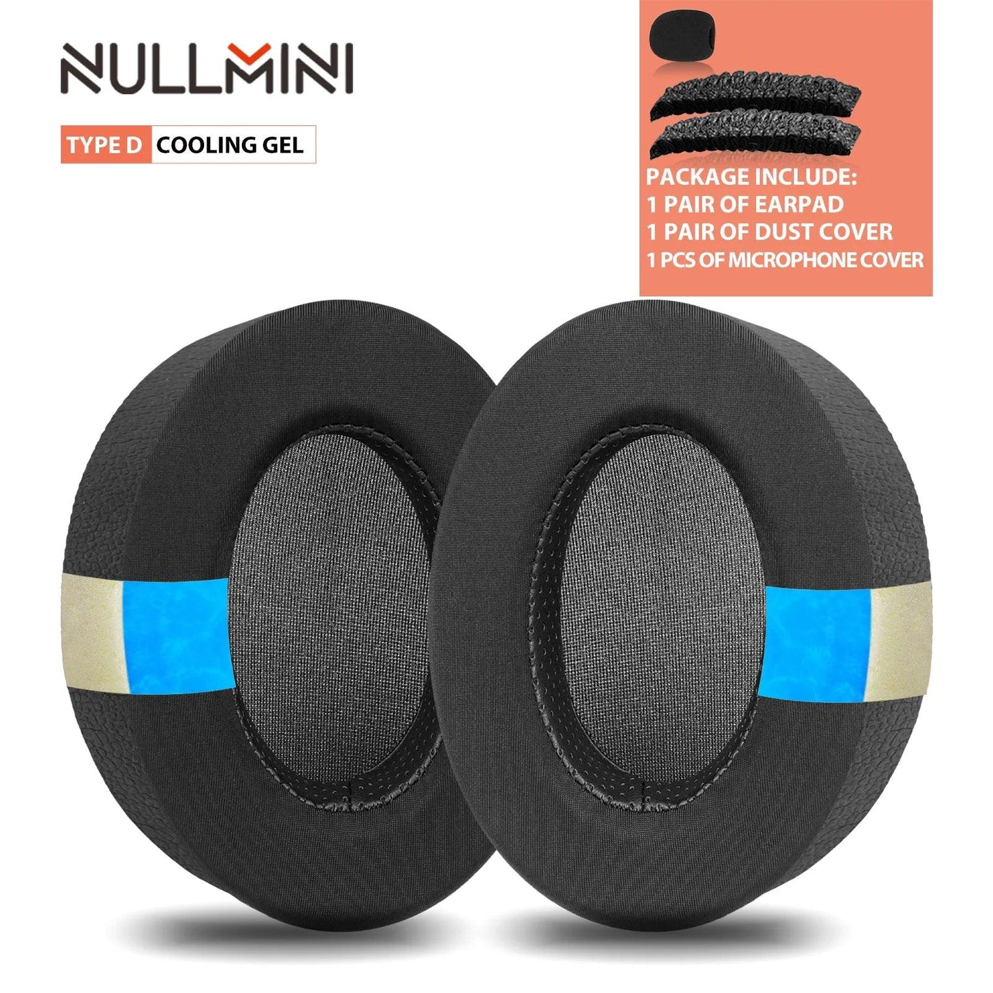 Nullmini Cooling Gel Earpads for Turtle Beach Elite Atlas Aero Headphones Replacement Cushion Sleeve Earmuffs