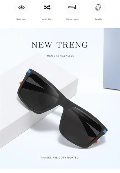 Outdoor Sport Square Nearsighted Sunglasses With Diopters Driving Anti-Glare Prescription Sun Glasses For Men 0 -0.5 -0.75 To -6