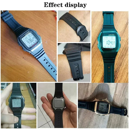 Silicone Sports Watch Band for Casio 3239 W-96H-1A W-96H-1B W-96H-2A W-96H-3A W-96H-4A2 W-96H-4A W-96H-9A Electronic Watch Strap
