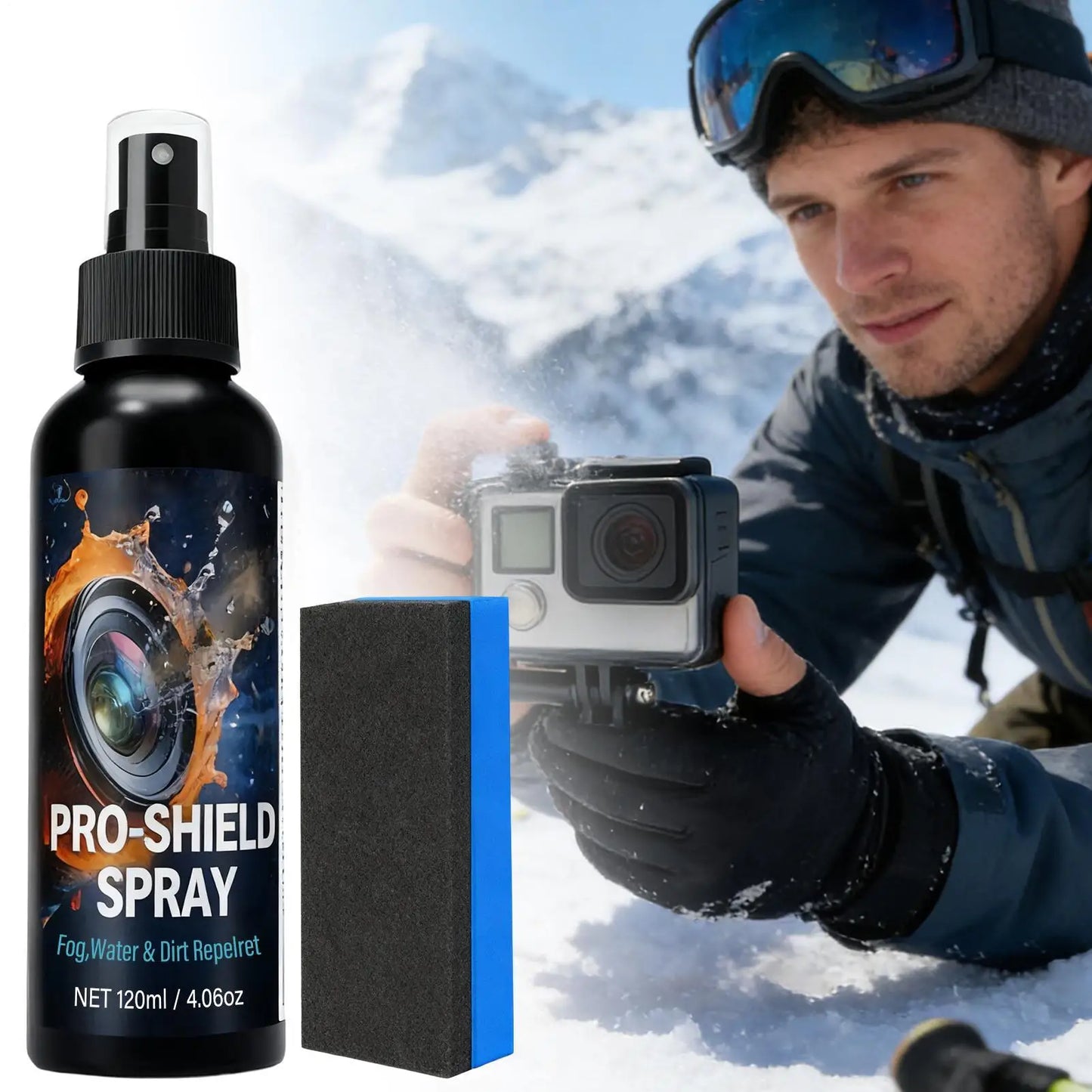 Lens Cleaning 120ml Camera Liquid Solution Eyeglass Cleaning Spray For Swim Goggles Mirrors Workplace Sports Daily Commuting