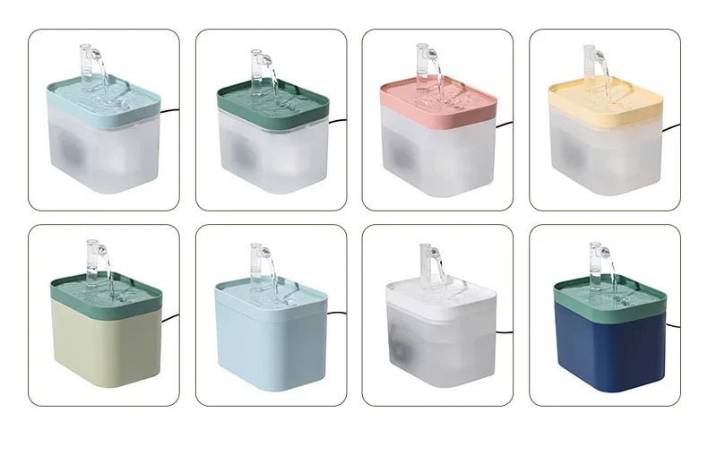 1000ml Automatic Pet Water Fountain Transparent USB Power Cat Water Dispenser for Indoor Dog and Cat Water Feeding Supplies