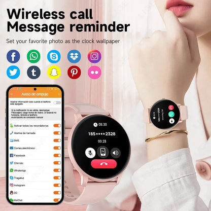 LIGE Smart Watch Women 1.39'' Full Touch Screen Custom Dials Wristwatch Bluetooth Call Blood Oxygen Monitor Sport Smartwatch Men