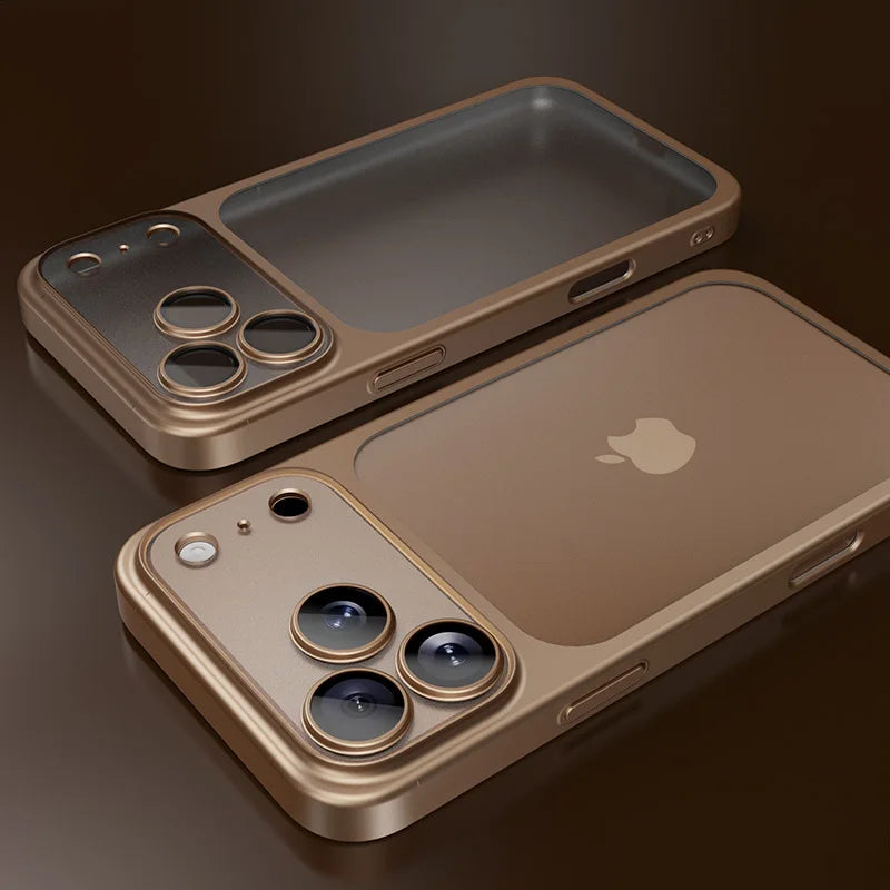 Official Cosmic Orange Plating Frosted Translucent Thin Phone Case For iPhone 17 Pro Max Air Series Bumper Cover for 17 Pro Case