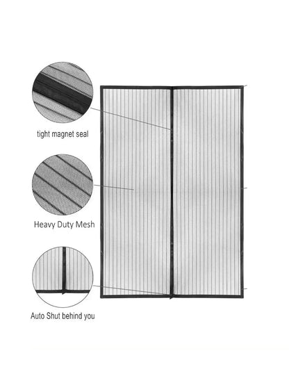 Magnetic Anti-Mosquito Net Anti Bug Fly Mouse Door and Window Screens No Punching Required Automatic Closing Curtains