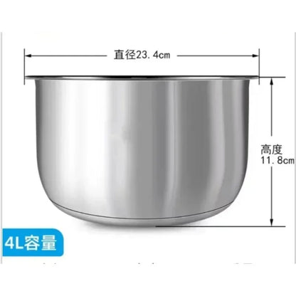 Suitable for Midea rice cooker 304 stainless steel inner pot 3L4L5L thickened FS3010/70 inner pot