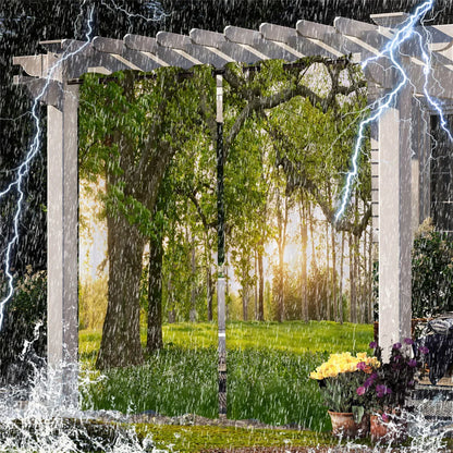 Patio Curtains Outdoor Waterproof Thermal Insulated Blackout Curtain For Garden Door Pool Hut Pavilion Gazebo Pergola Drapes