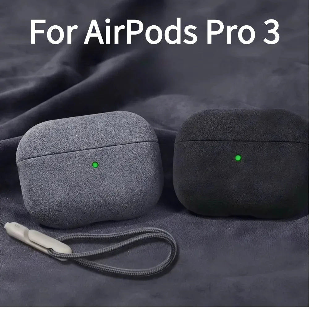 Suede Case For AirPods Pro 3 Luxury Protective Case Full Cover Anti-drop Scratchproof Bluetooth Earphone Accessories