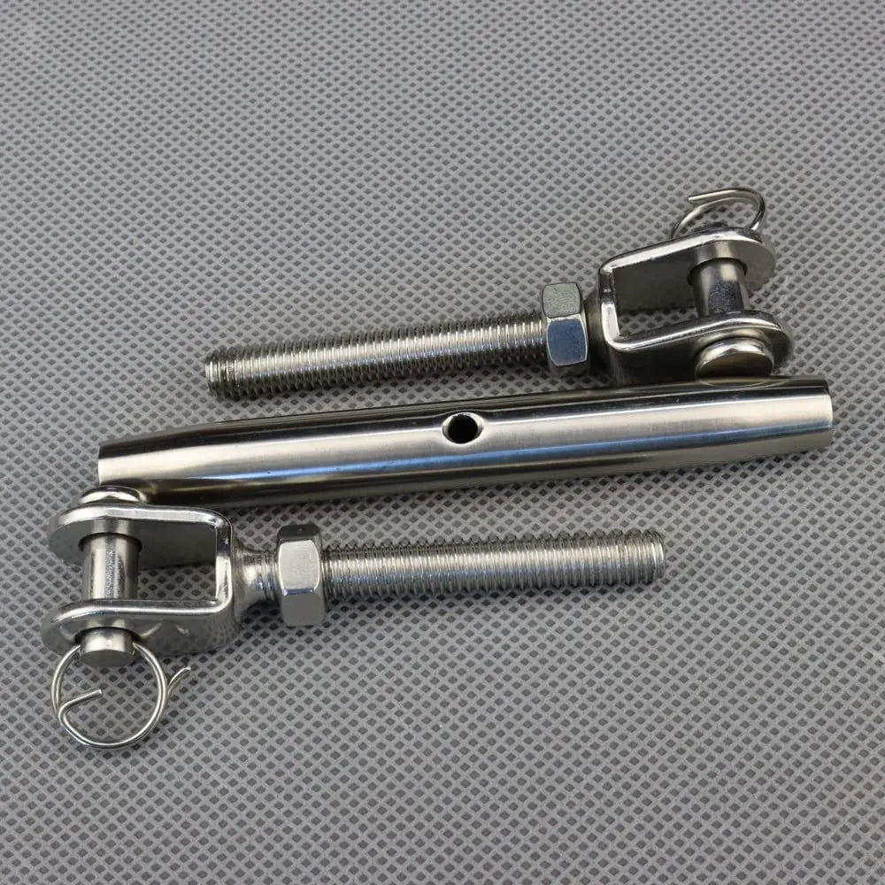 304 Stainless Steel Marine Closed Body Jaw Turnbuckle M5 M6 M8 M10 M12 M14 M16 for Rigging Screw Jaw Barrel Strainers