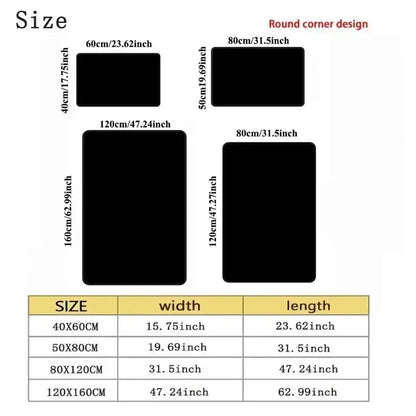 Vintgae Guitar Print Area Rugs Non-Slip Carpets for Home Living Room Kitchen Bedroom Rug Machine Washable Floor Mat