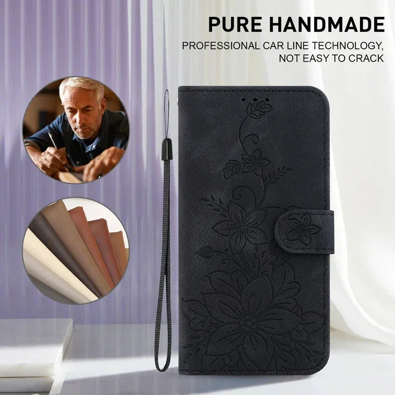 For Xiaomi Redmi 13 Case Solid Color Leather Flip Phone Case for Xaomi Redmi 13 Cover Redmi13 13C 5G Wallet Card Slots Etui