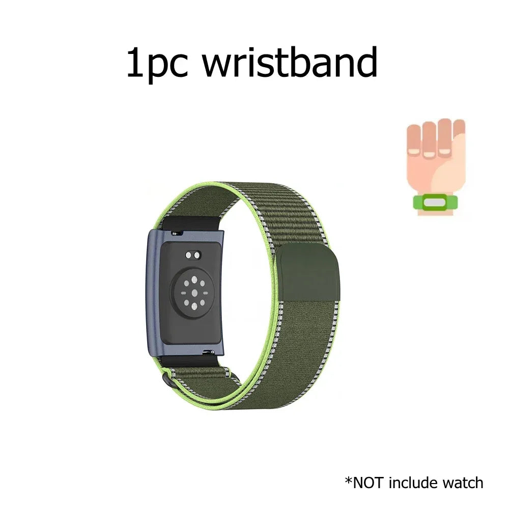 Adjustable Nylon Strap For Amazfit Helio Bicep/Wrist Band Breathable Sport Fitness Tracker Replacement Loop Accessories