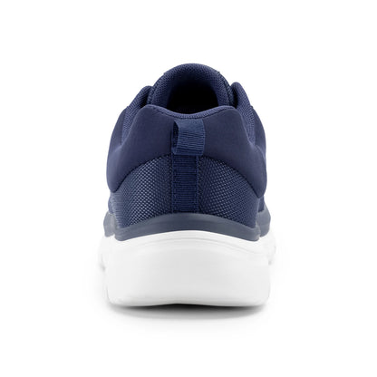 FitVille Walking Shoes for Men Wide Width Thick sole Lightweight Breathable Sneakers Shoes for Plantar Fasciitis Pain Relief