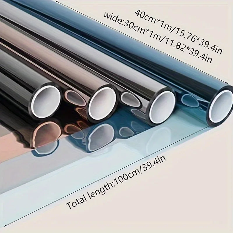 1 roll Thermal insulation film, privacy protection, sun protection, window film, UV protection, light blocking, see through film