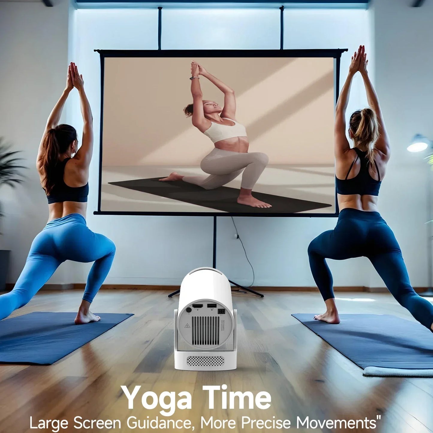 Magcubic HY300 Pro+ Android14 Projector 8000 Lumens 720P Outdoor Portable Movie Home with 5W Speaker WiFi6 BT5.4 Upgrated HY300