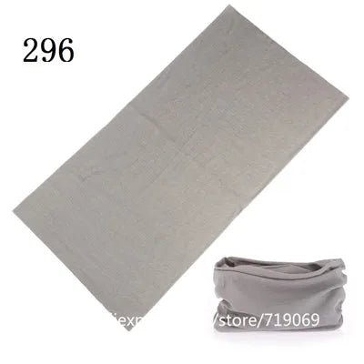 100% Polyester Solid color Microfiber Tubular Multifunction Motorcycle Scarf sports Headband Seamless Tube Bandanas Face Mask