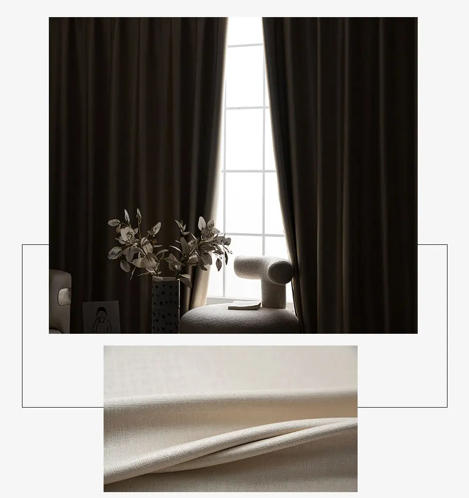 Living Room Blackout Curtain Thicken Bedroom Curtains for The Room Window Luxury Decor Home Ready-made Drapes Insulation Blinds
