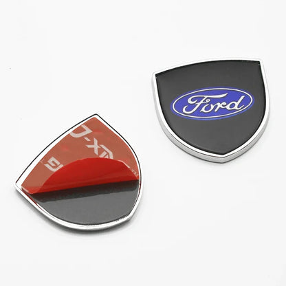 3D Metal Car Side Fender Trunk Emblem Badge Decoration Stickers For Ford Focus 2 3 Mk2 Mk3 Fiesta Mondeo Ranger Ecosport Kuga ST