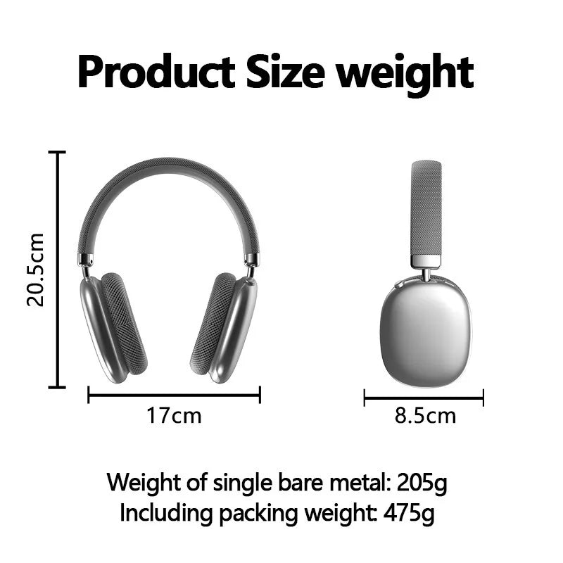 Original Over-Ear Wireless Bluetooth Headphones Noise Cancelling Microphone Gaming Head  Mounted Earphones Supports TF Card