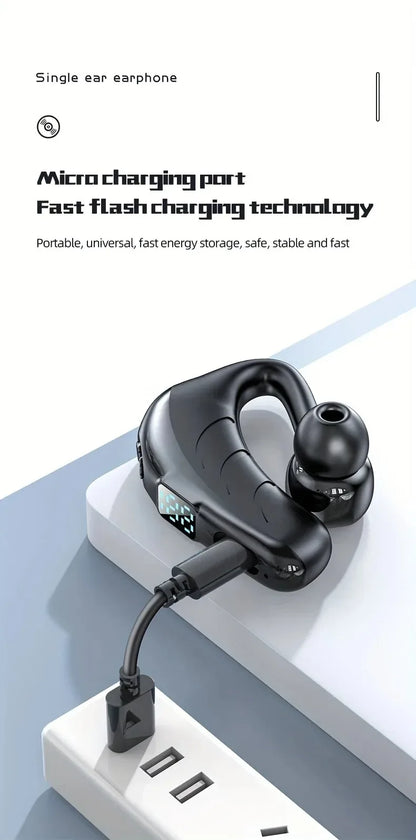 Wireless P13 Pro LED Digital Display Business Earphone Long Standby Sport Wireless 5.2 Headphone HiFi Subwoofer For Phones