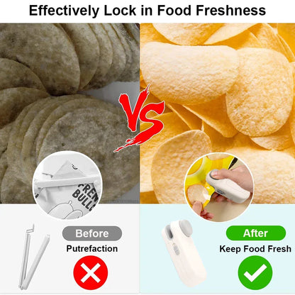 Mini Heat Bag Sealing Machine Package Bags Sealer Thermal Plastic Food Bag Closure Portable Sealer Food Packaging Heat Sealer