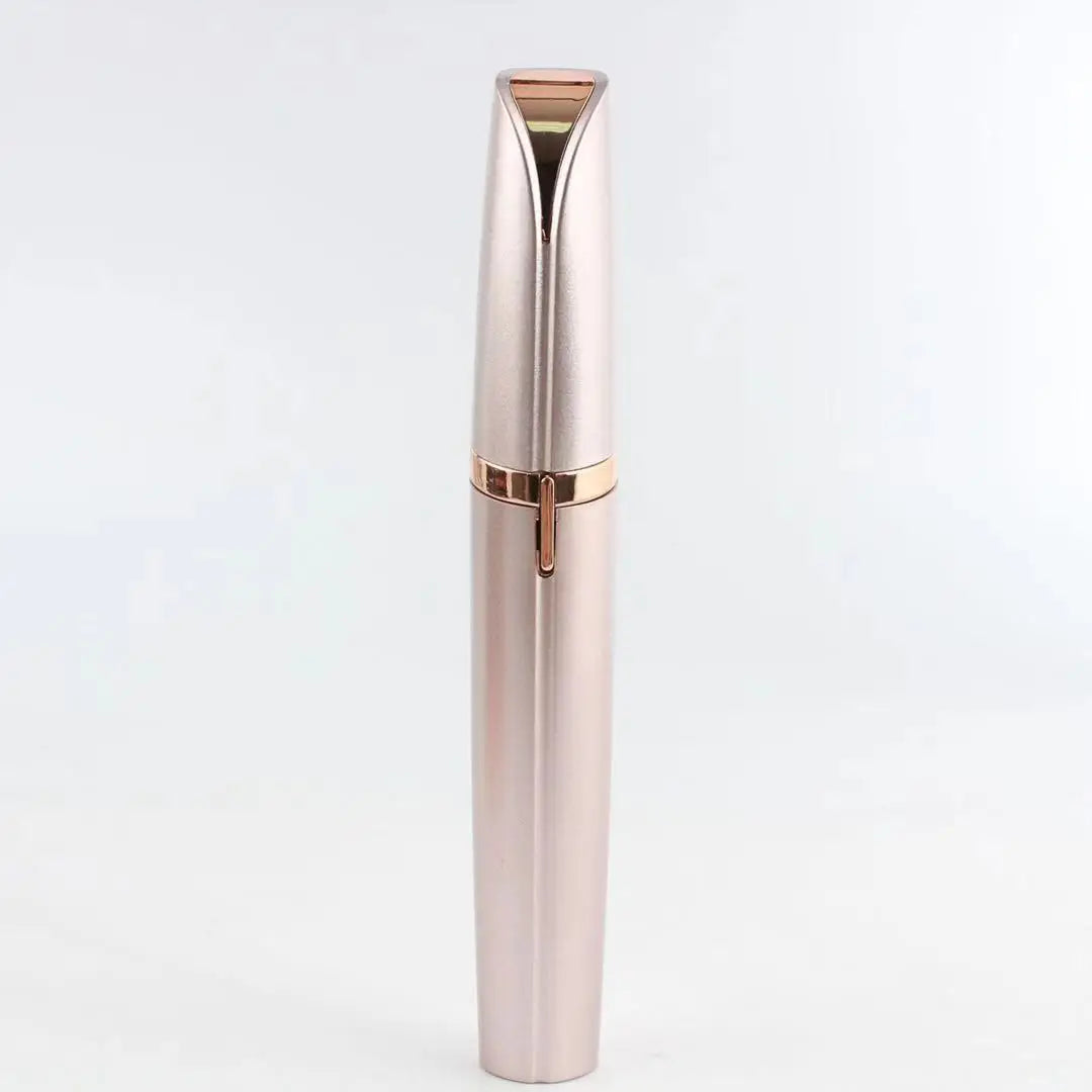 Mini Electric Eyebrow Trimmer Pen - Painless Hair Remover with LED Light for Facial Brows