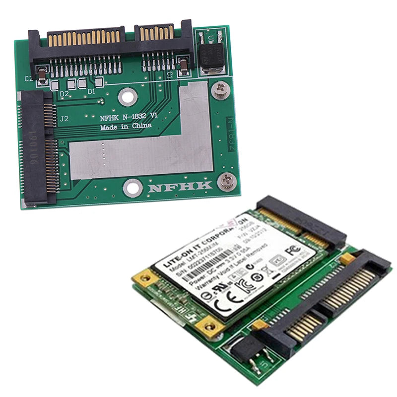 MSATA SSD to 2.5'' SATA 6.0gps module adapter converter card board mini pcie ssd