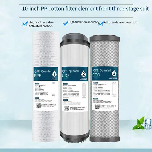 10inch Universal Water Filter Cartridge,PP Cotton Granular Activated Carbon Cartridge,Water Filter Replacement by PDG ibma