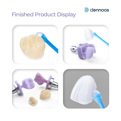 10PCS Lodden Dennoos Dental Lithium Disilicate C14 Glass Ceramic Blocks Cubes LT/MT/MO/HT for CADCAM Sirona Cerec Milling System